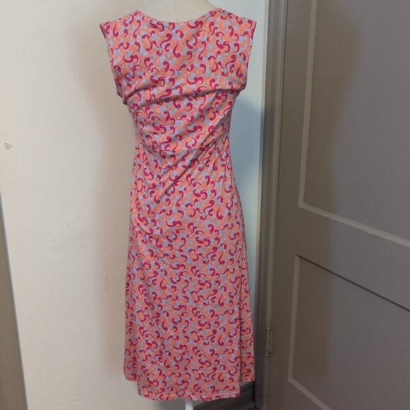 Vintage Free People Faux Wrap Front Twist V Neck Dress Boho Surplus Y2K - Picture 5 of 9